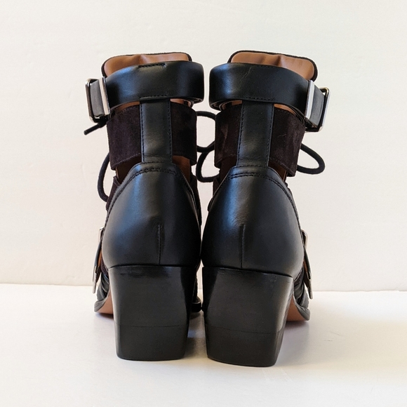 Chloe Rylee Black Suede And Leather Boots | 37.5 - Picture 3 of 16